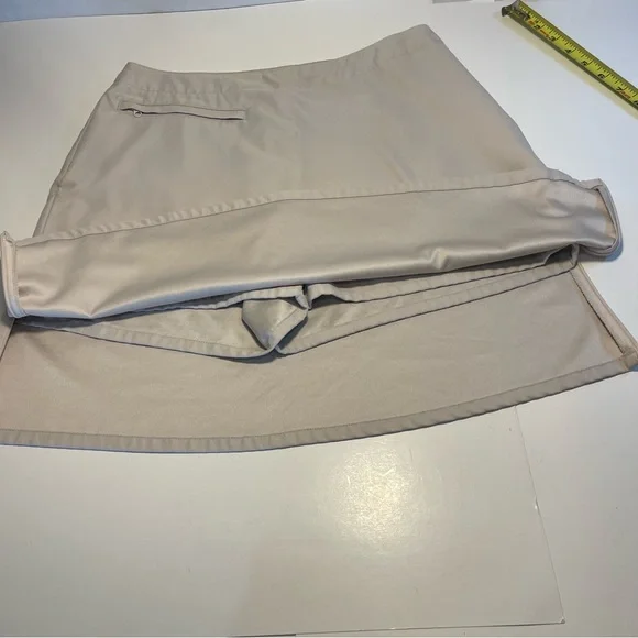 Patagonia Women's Size 6  Skort Khaki Gray Skirt Short Side Zip Polyester - Picture 3 of 11